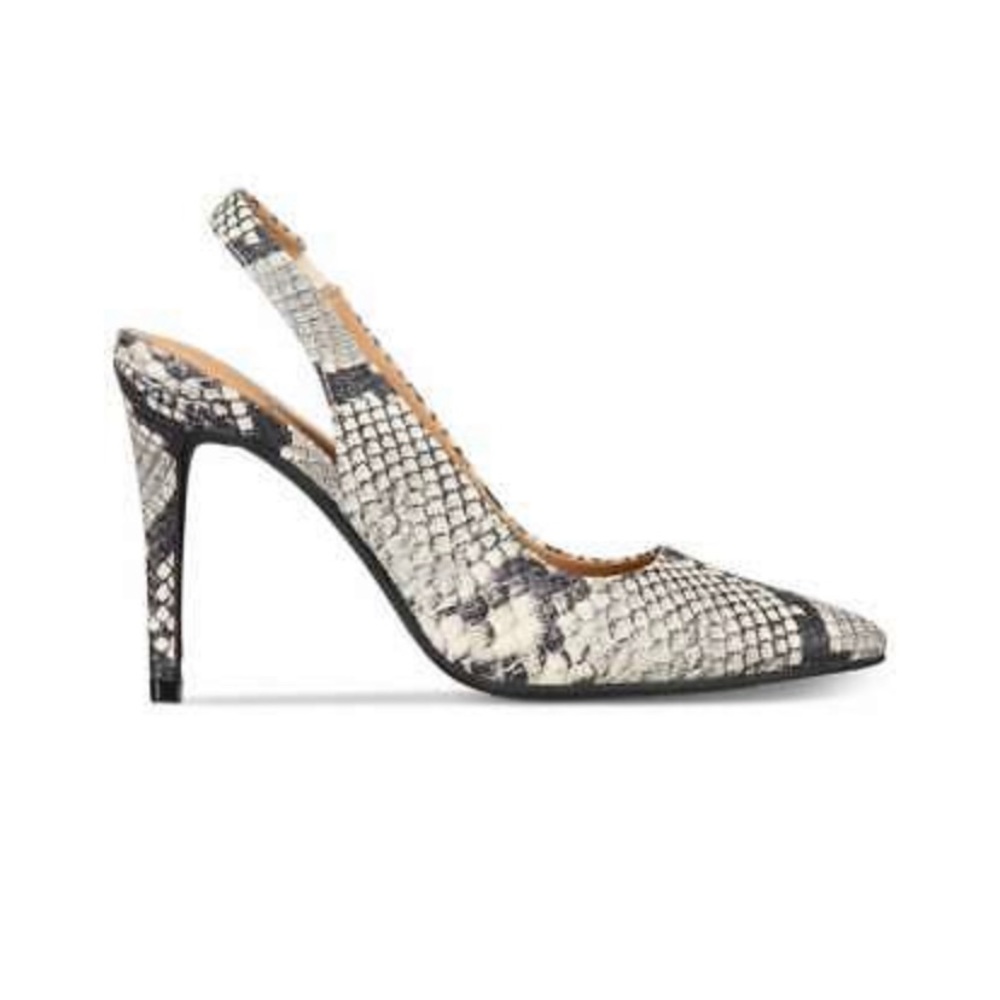 Material Girl Slingback Snack Print Heel